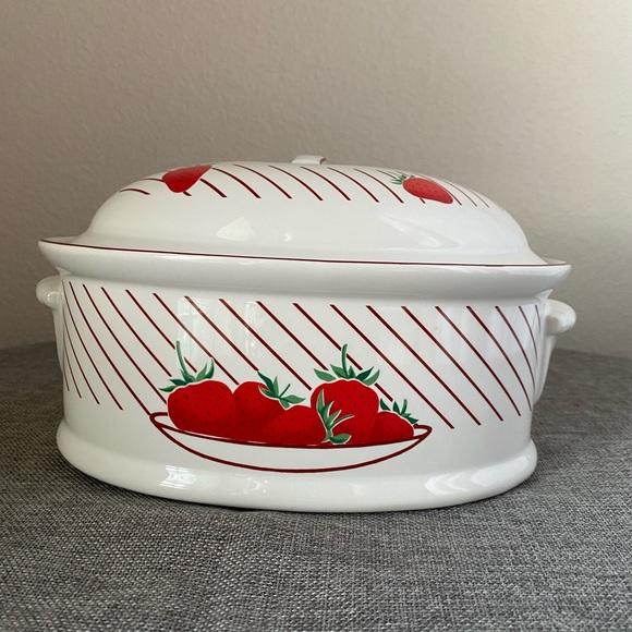 Mikasa Other - Mikasa Fresh Fruit Strawberries Bake & Serve Lidded Tureen. 1980’s